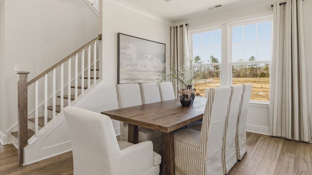 Representative furnished interior of a home built from the Brier Creek by DRB Homes in Sanctuary at Panther Creek, Durham (Image 6).