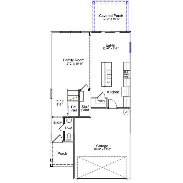2D floor plan layout of this home in Ellington, Elgin, SC (Image 3).