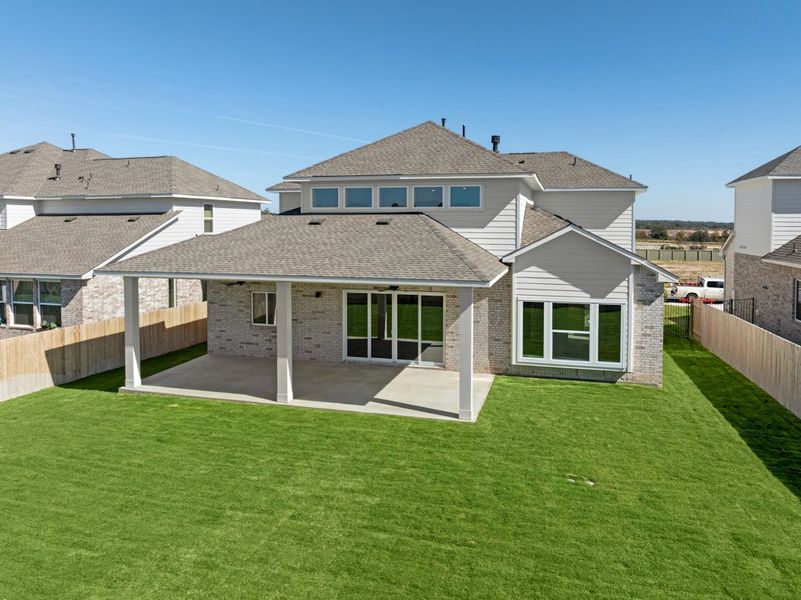 Exterior details and patio area of a home in Santa Rita Ranch, Santa Rita Ranch (Image 31). Exterior details and patio area of a home in Santa Rita Ranch, Santa Rita Ranch (Image 31).