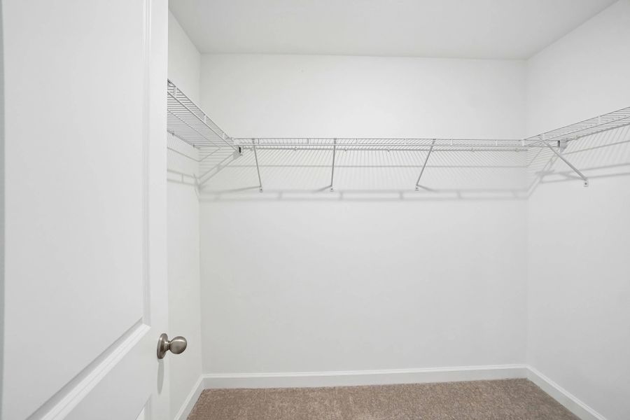 Large walk-in closet off the primary bedroom