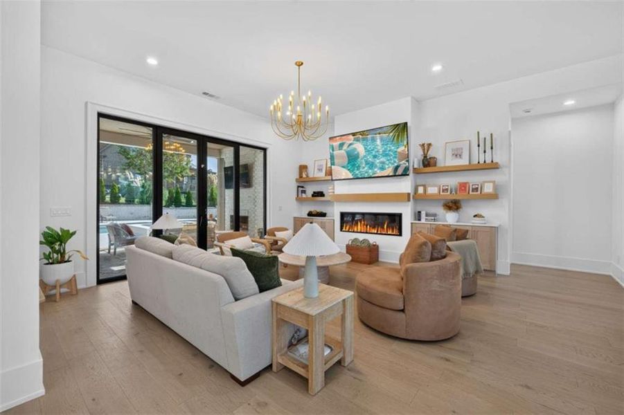 Furnished interior view inside a new home in , Hoschton (Image 67).