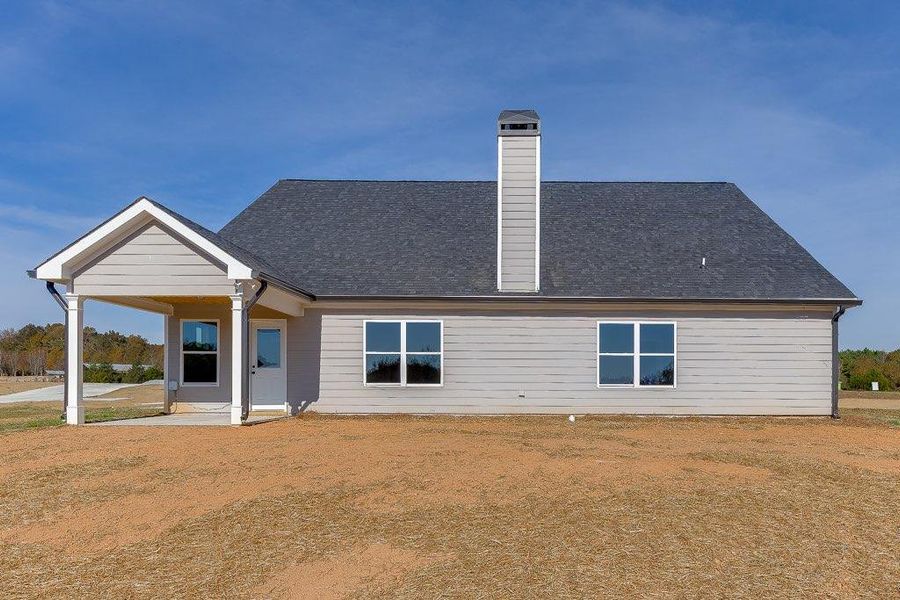 Exterior details and patio area of a home in , Hartwell (Image 20). Exterior details and patio area of a home in , Hartwell (Image 20).