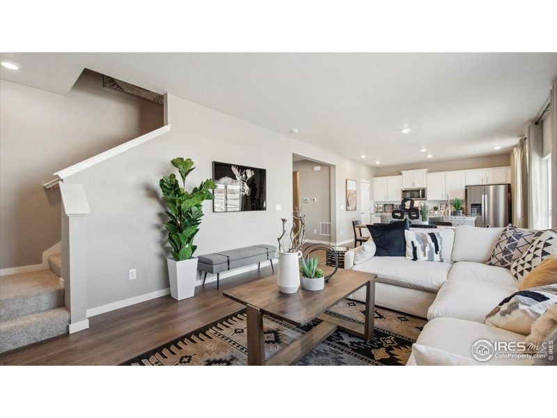 Furnished interior view inside a new home in Vista Meadows, Fort Lupton (Image 23).