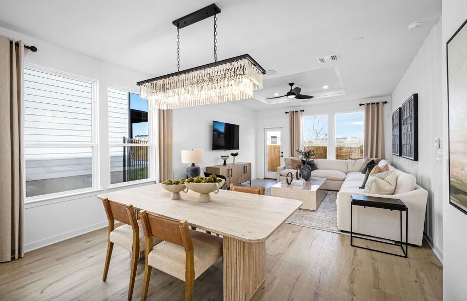 Representative furnished interior of a home built from the Fentress by Centex in Larson Crossing, Elgin (Image 14).