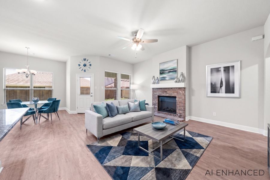 Furnished interior view inside a new home in Summerwood, Red Oak (Image 11).