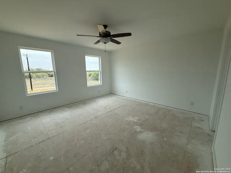 In-progress construction of a new home in Meadows at Hennersby Hollow 40's, San Antonio, TX (Image 23).