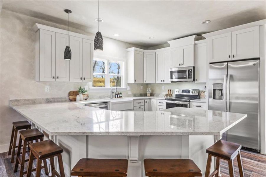 Furnished interior view inside a new home in , Ellijay (Image 13).