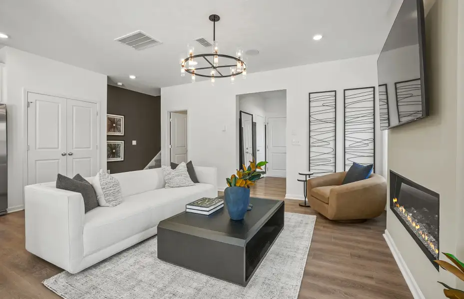 Furnished interior view inside a new home in Mallard Park, Charlotte (Image 38).