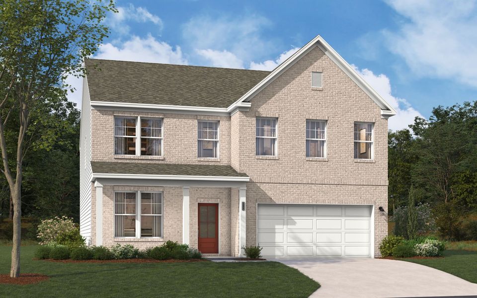 Representative exterior photo of a completed home built from the The Kershaw by Stanley Martin Homes in Riverside Ridge, Lawrenceville, GA (Image 75).