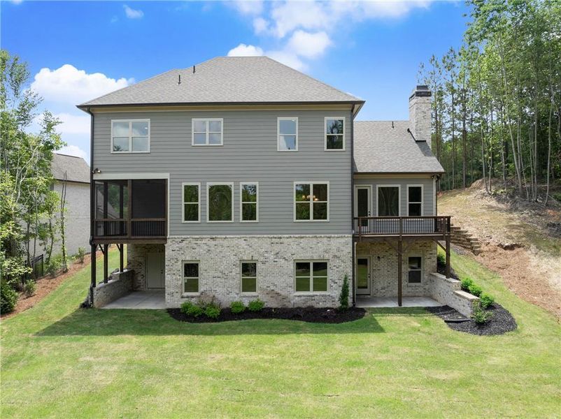 Exterior details and patio area of a home in , Flowery Branch (Image 3). Exterior details and patio area of a home in , Flowery Branch (Image 3).