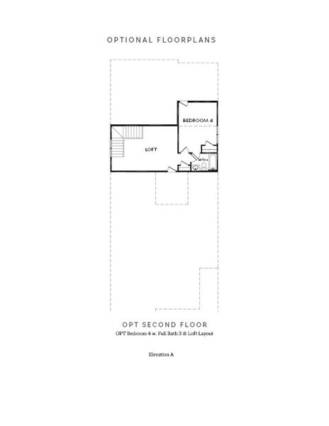 OPT 2nd Floor - Bed/Bath Layout