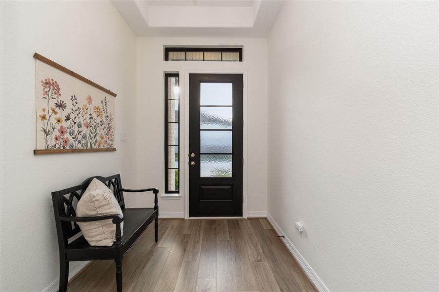 Entry w/Coffered Ceilings
