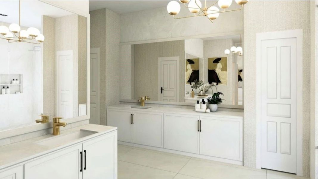 Furnished interior view inside a new home in , Houston (Image 12).