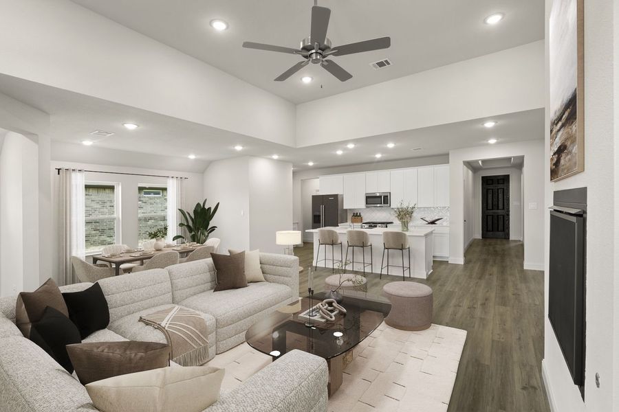 Furnished interior view inside a new home in Creekside, Royse City (Image 13).