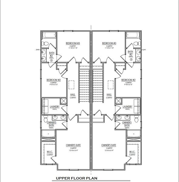 2D floor plan layout of this home in Champions Village at Cherry Hill, Pendleton, SC (Image 3).