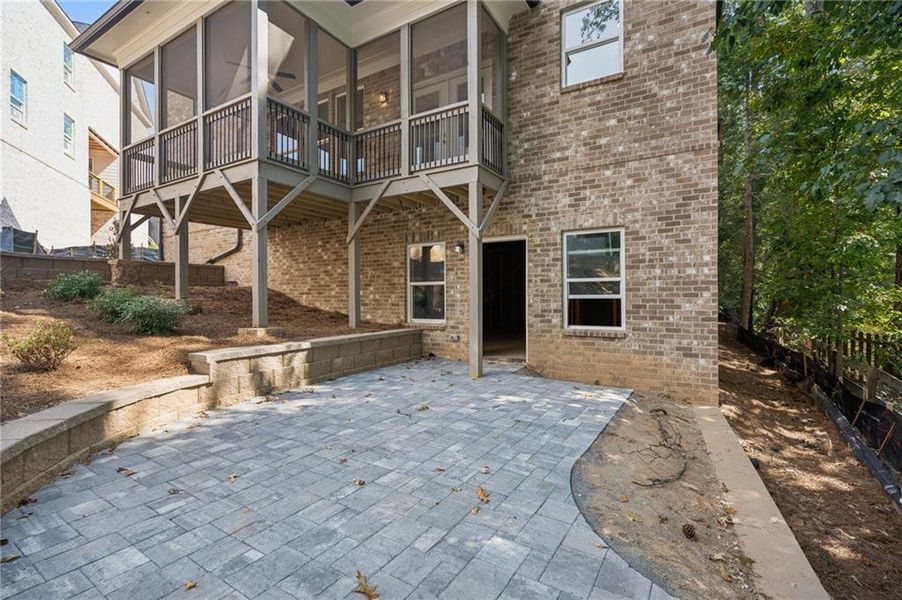 Exterior details and patio area of a home in , Roswell (Image 4). Exterior details and patio area of a home in , Roswell (Image 4).