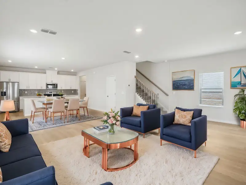 Furnished interior view inside a new home in Martin Springs - Cottage Series, Lawrenceville (Image 3).