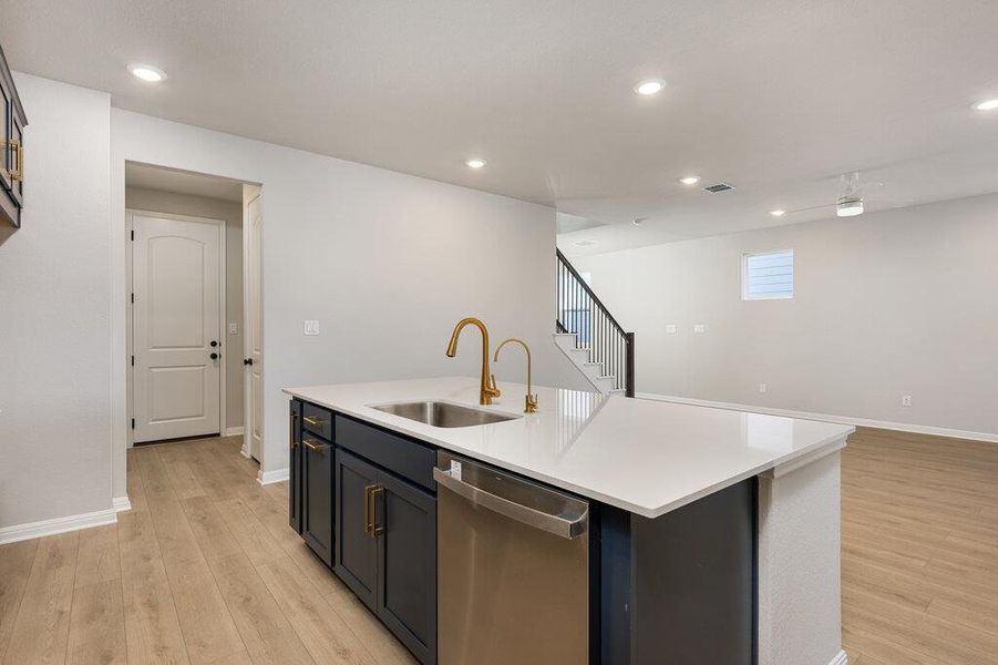 Furnished interior view inside a new home in Cannon Ranch, Dripping Springs (Image 8).