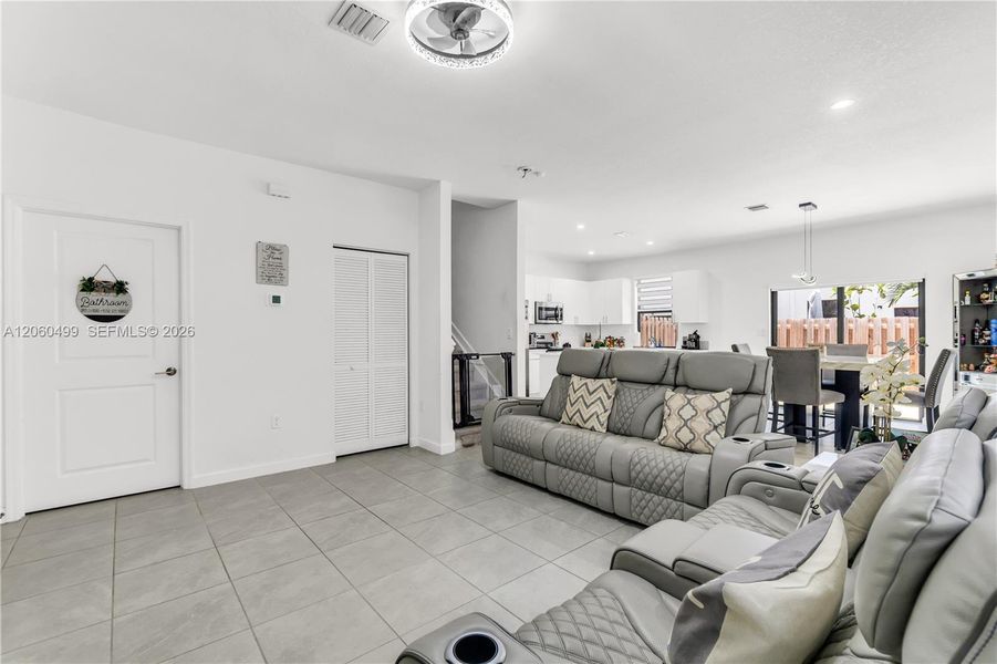 Furnished interior view inside a new home in , Miami (Image 6).