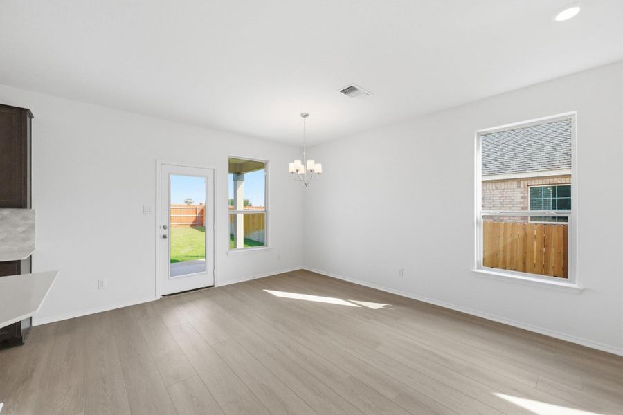 Spacious, unfurnished interior of a new home in Salerno - Heritage Collection, Round Rock (Image 22). Spacious, unfurnished interior of a new home in Salerno - Heritage Collection, Round Rock (Image 22).