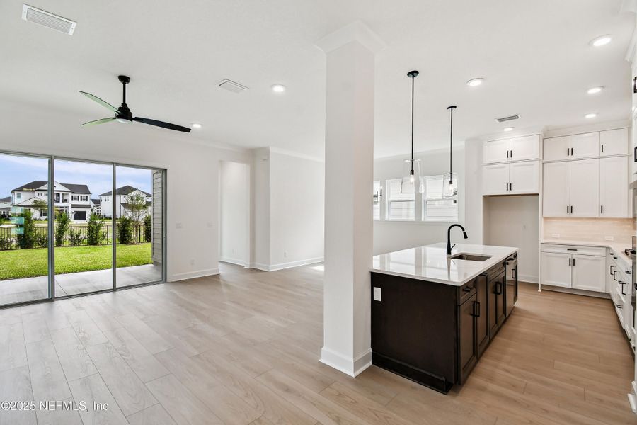 Furnished interior view inside a new home in Seven Pines 40' Front Entry, Jacksonville (Image 4). Furnished interior view inside a new home in Seven Pines 40' Front Entry, Jacksonville (Image 4).