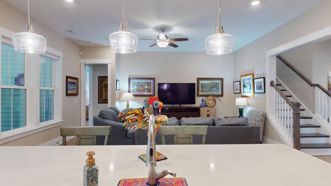 Furnished interior view inside a new home in Summerwind Crossing at Lakes of Cane Bay, Summerville (Image 39).