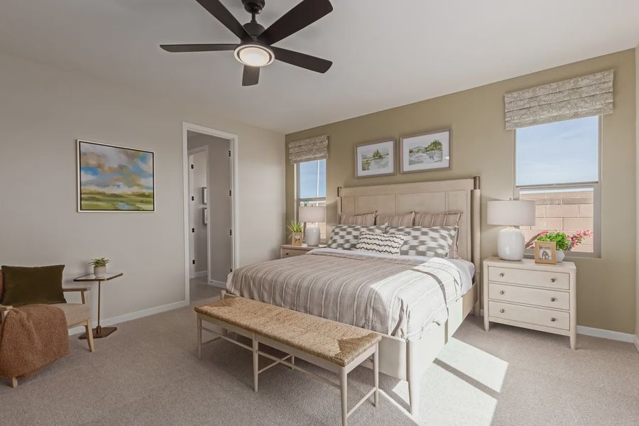 Representative furnished interior of a home built from the Granite Vista Avanti - Plan 2028 by Elliott Homes in Avanti at Granite Vista, Waddell (Image 6).
