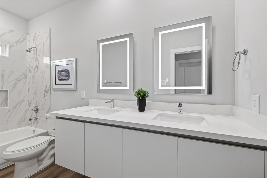 Furnished interior view inside a new home in Metro Village, Houston (Image 10).