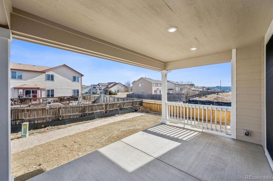 Exterior details and patio area of a home in , Brighton (Image 3). Exterior details and patio area of a home in , Brighton (Image 3).