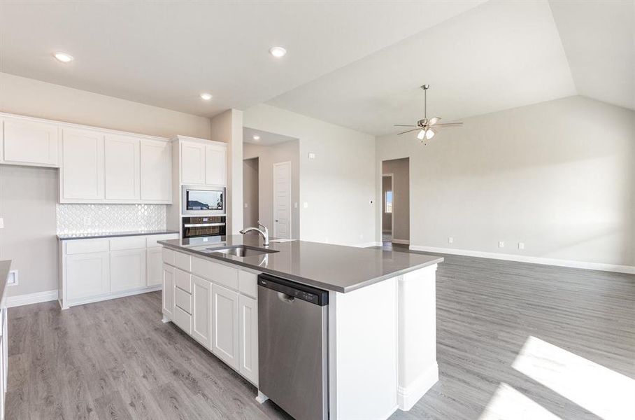 Furnished interior view inside a new home in Ten Mile Creek Estates, DeSoto (Image 9).