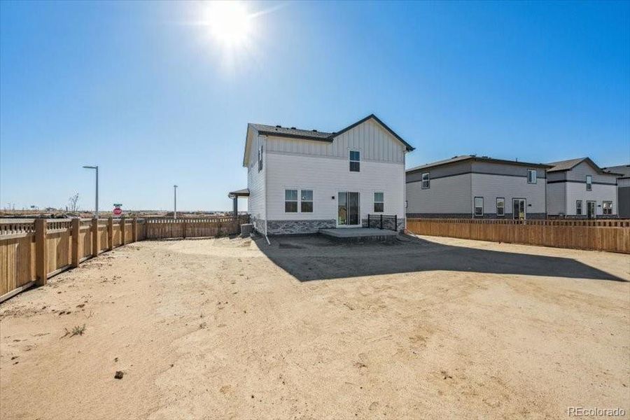 Exterior details and patio area of a home in The Haven Collection at Windler, Aurora (Image 3). Exterior details and patio area of a home in The Haven Collection at Windler, Aurora (Image 3).