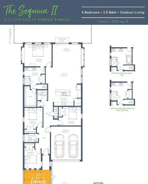 2D floor plan layout of this home in , Melissa, TX (Image 3).