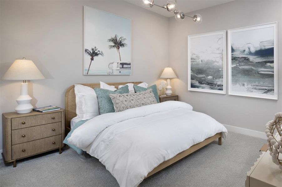 Furnished interior view inside a new home in Wellen Park, Venice (Image 6).