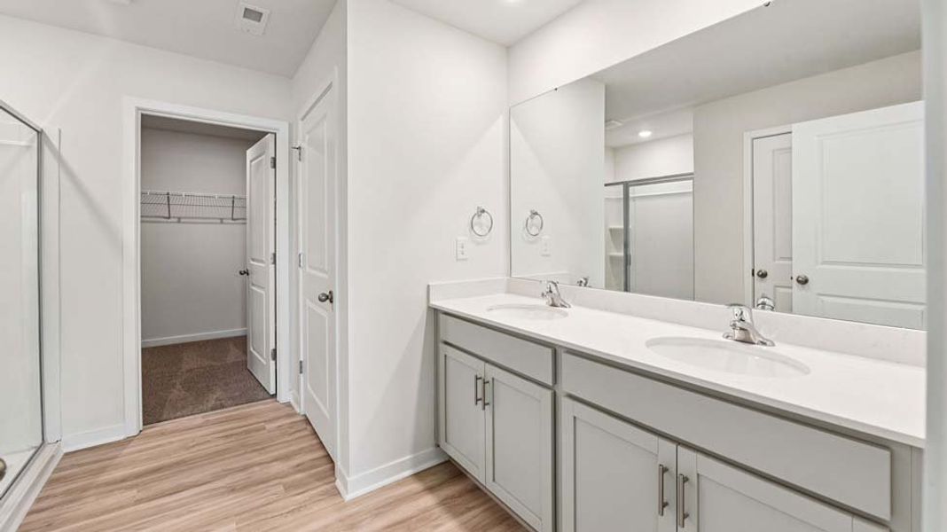 Furnished interior view inside a new home in The Falls at Newton, Newton (Image 6). Furnished interior view inside a new home in The Falls at Newton, Newton (Image 6).