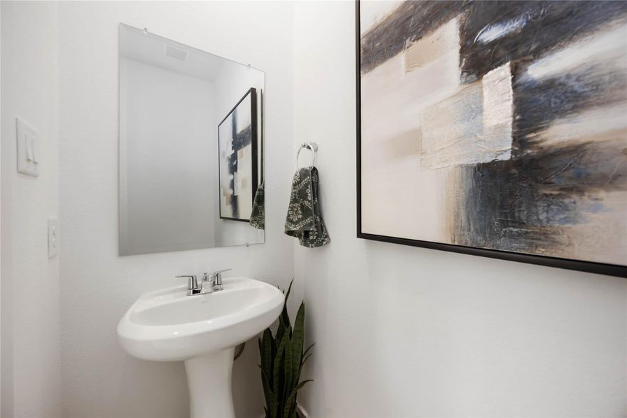 Furnished interior view inside a new home in Grand West, Houston (Image 25).