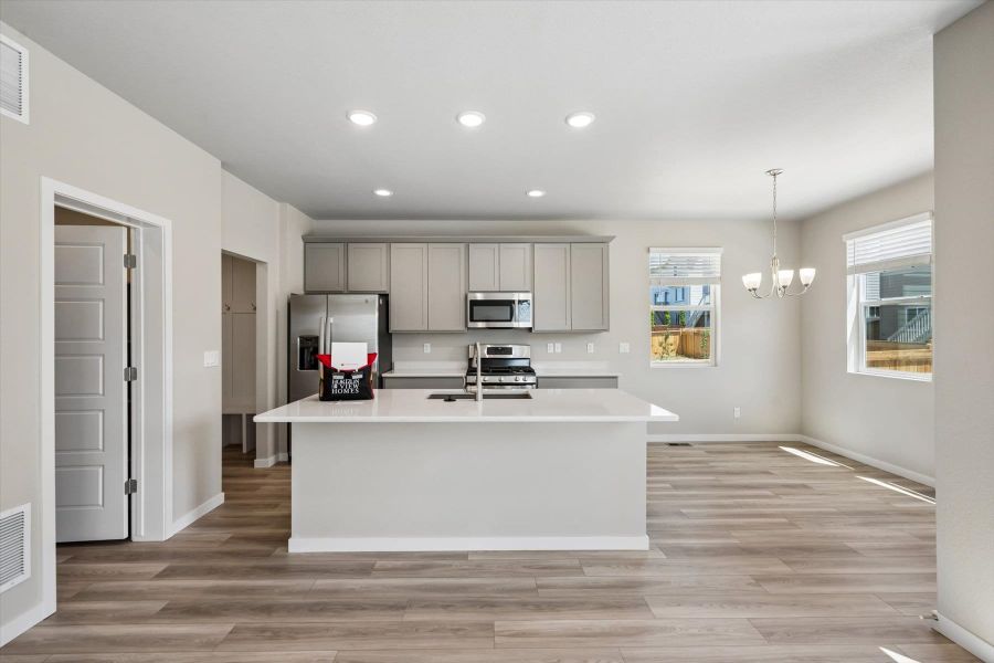 Furnished interior view inside a new home in Buffalo Highlands – Commerce City, Commerce City (Image 4).