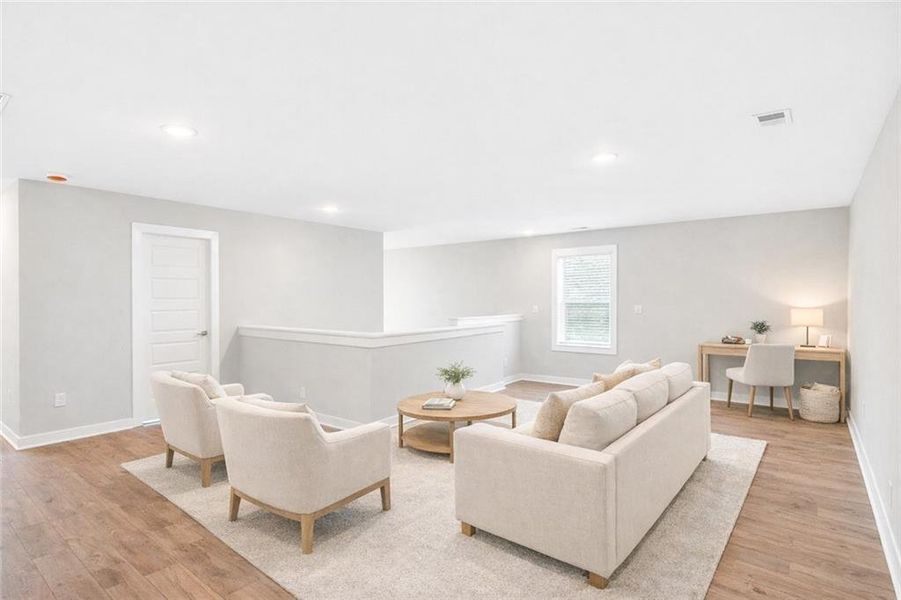 Furnished interior view inside a new home in The Fairways at Mirror Lake, Villa Rica (Image 15).