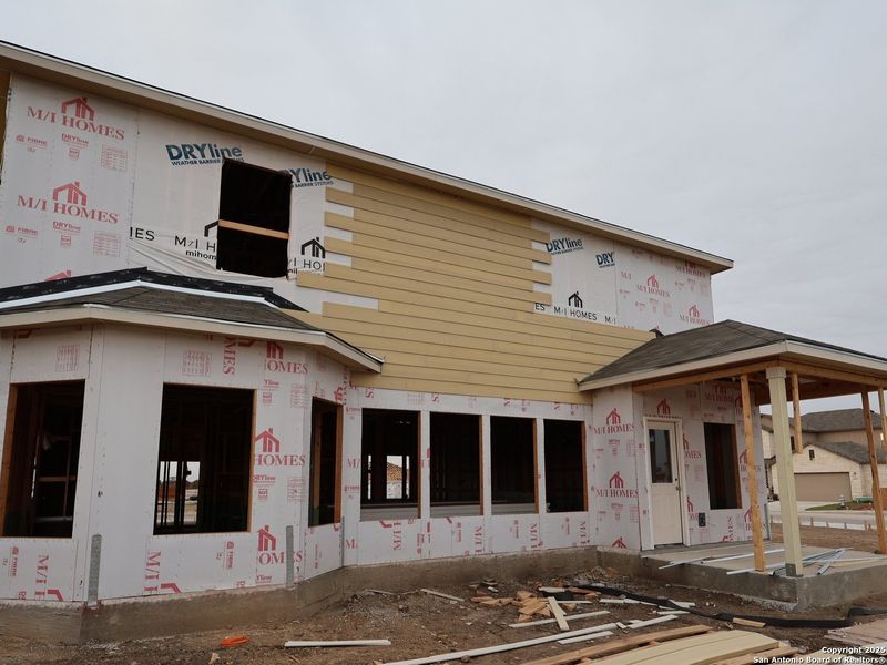 In-progress construction of a new home in Cinco Lakes, San Antonio, TX (Image 16).