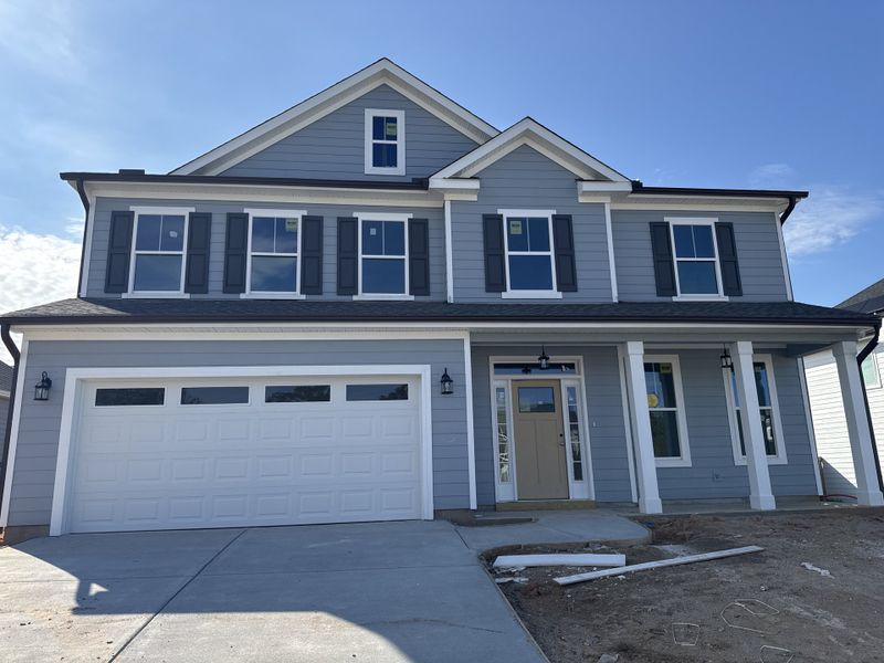 Front exterior of a new home in Crawford Creek, Grovetown, GA, highlighting curb appeal (Image 1).