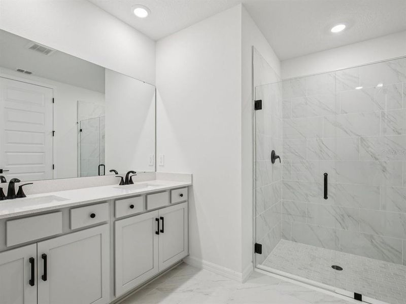 Furnished interior view inside a new home in Oakfield Trails - Signature Series, Parrish (Image 8). Furnished interior view inside a new home in Oakfield Trails - Signature Series, Parrish (Image 8).