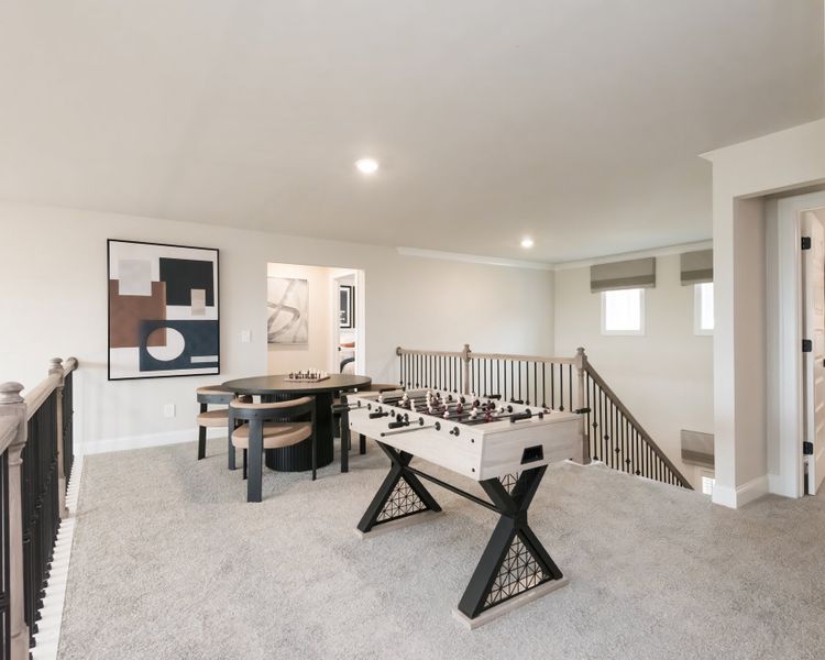 On the second floor, you can find a versatile flex space to customize to your needs.