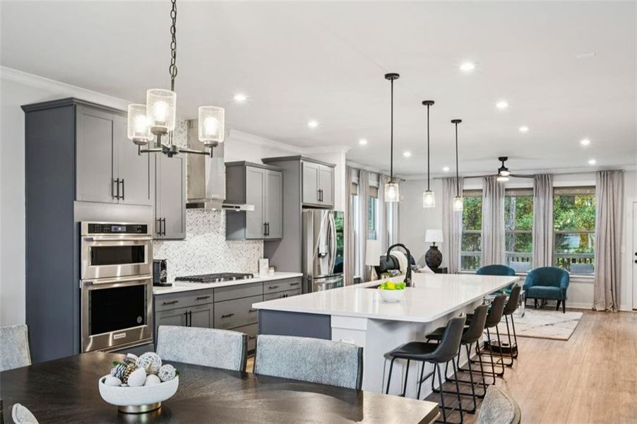 Furnished interior view inside a new home in Parkside at Mason Mill, Decatur (Image 12).