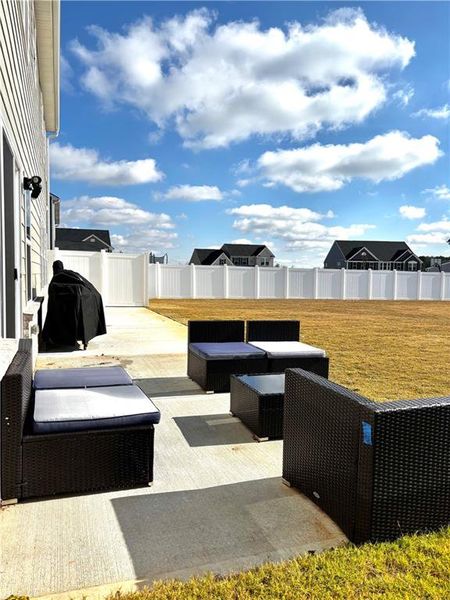 Exterior details and patio area of a home in , Locust Grove (Image 4). Exterior details and patio area of a home in , Locust Grove (Image 4).
