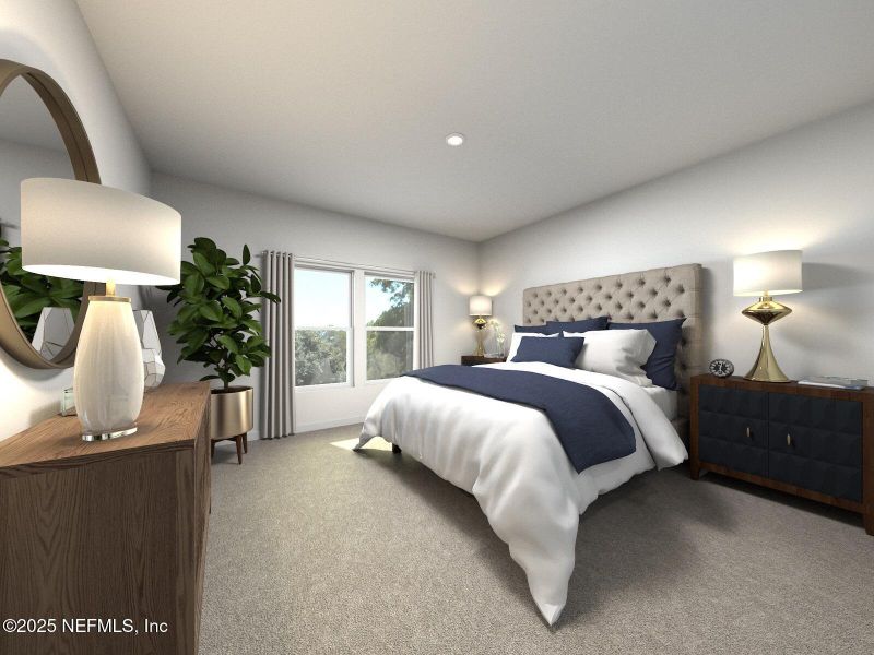 Furnished interior view inside a new home in , Palm Coast (Image 14).