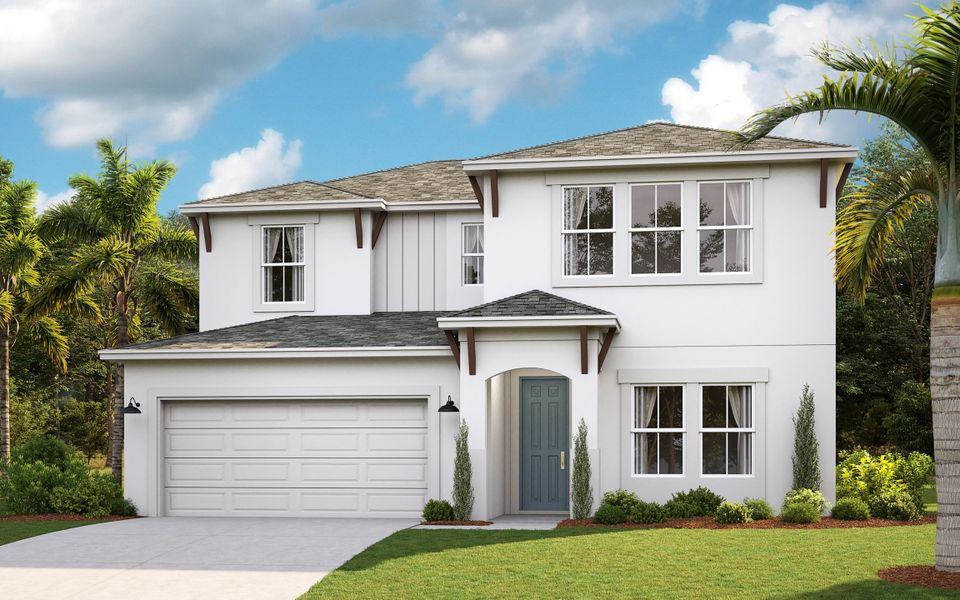 Representative exterior photo of a completed home built from the Chandler by Cardel Homes in Fieldstone, Plant City, FL (Image 2).