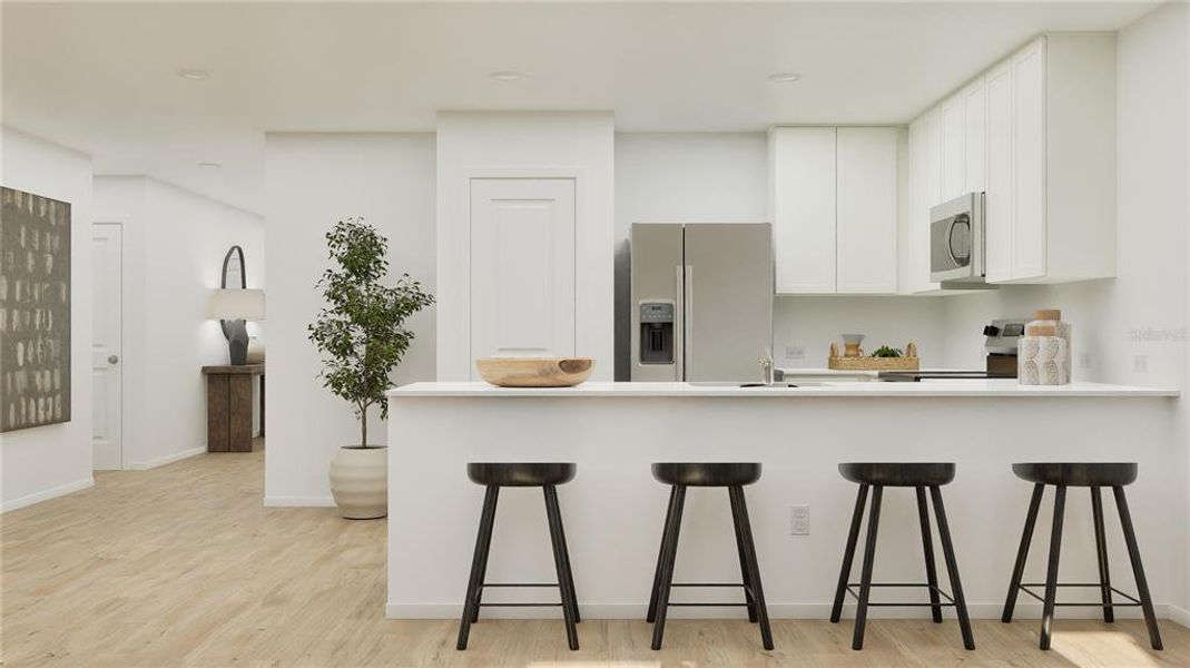 Furnished interior view inside a new home in Crosswinds, Haines City (Image 10).