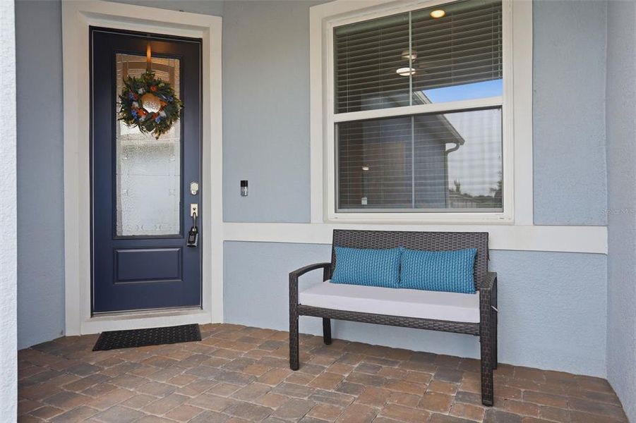 Exterior details and patio area of a home in Del Webb Oasis, Winter Garden (Image 4). Exterior details and patio area of a home in Del Webb Oasis, Winter Garden (Image 4).