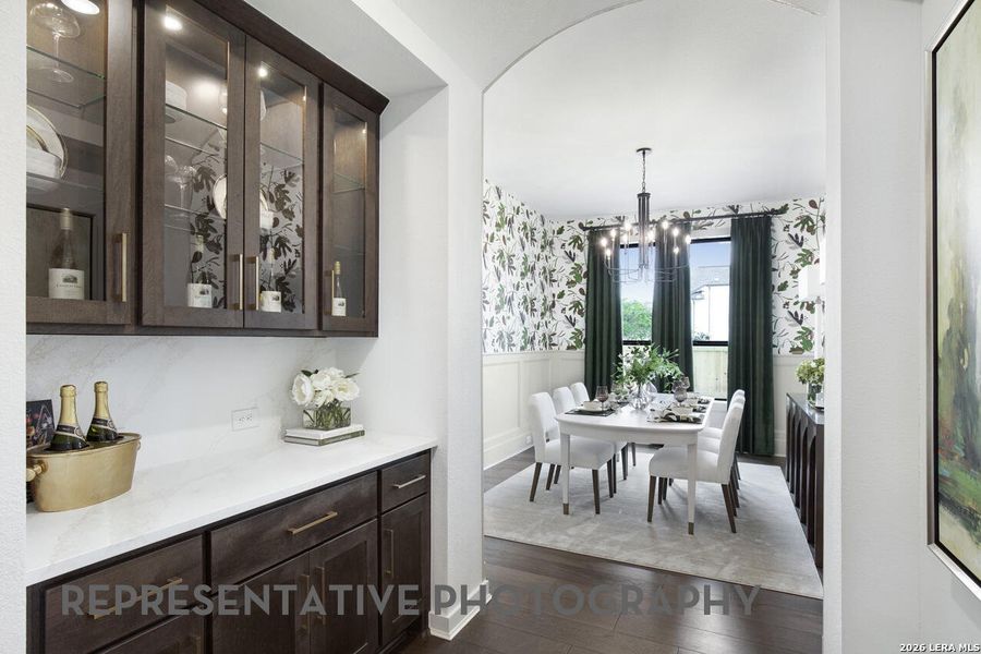 Furnished interior view inside a new home in Esperanza, Boerne (Image 30). Furnished interior view inside a new home in Esperanza, Boerne (Image 30).