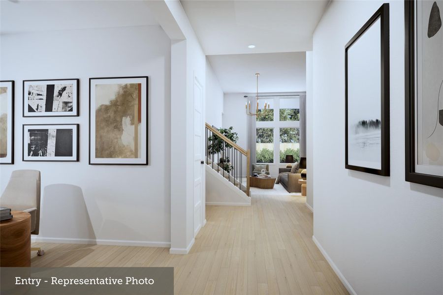 Furnished interior view inside a new home in ARTAVIA - Enclave Collection, Conroe (Image 13).