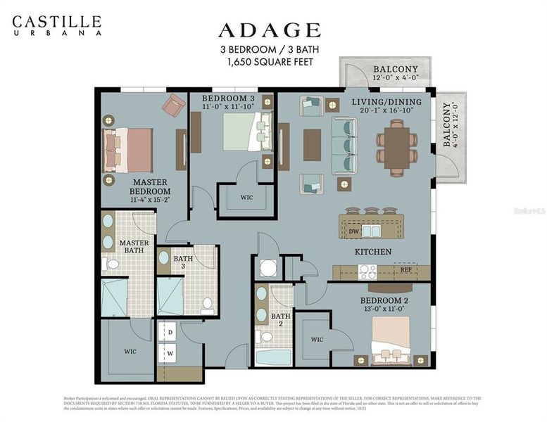 2D floor plan layout of this home in Castille Urbana, St. Petersburg, FL (Image 5). 2D floor plan layout of this home in Castille Urbana, St. Petersburg, FL (Image 5).